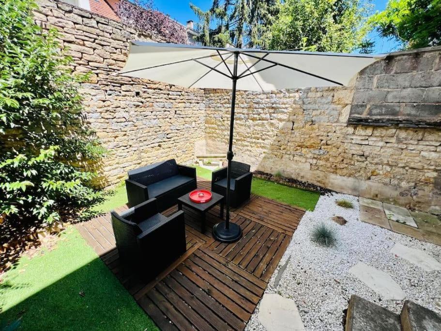 L'Eden, Apt 4 Prs Avec Jardin En Centre Ville Dijon Buitenkant foto